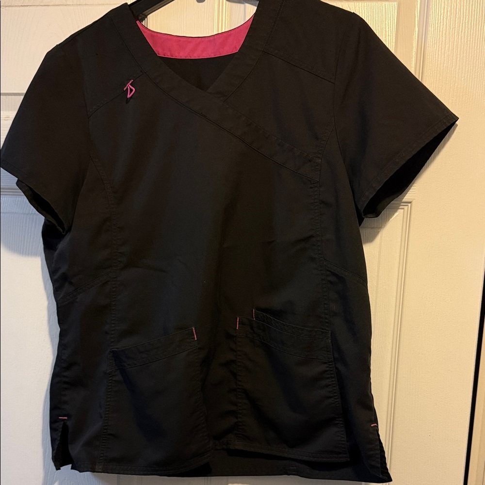 Black scrub top
